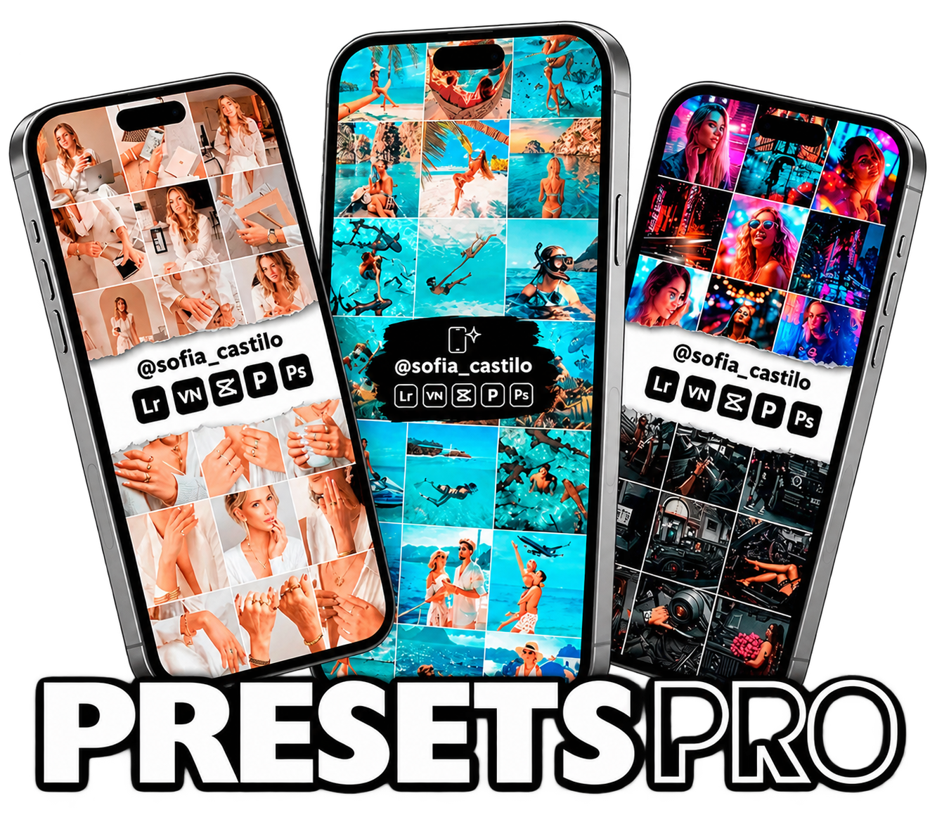 Presets aplicados em fotos no celular